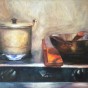 (Oil painting) The gas cooker